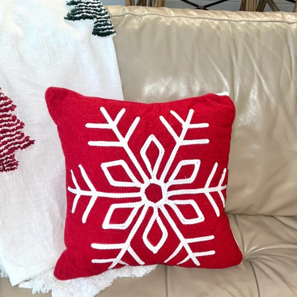 Snowflake Decorative Pillow